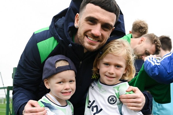 Up close with their soccer heroes